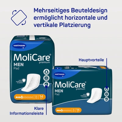 MoliCare® premium MEN Pad 2 Tropfen Inkontinenzeinlagen für Männer