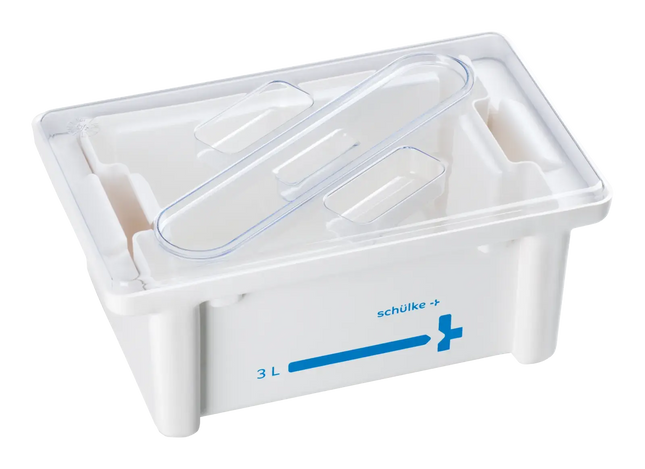 Schülke Instrumentenwanne 3 Liter - 1 Set, Deckelfarbe: Transparent
