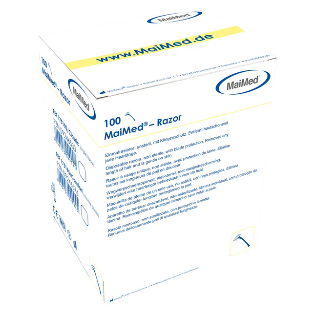 MaiMed Razor Comfort | Einwegrasierer | 100 Stück | Doppelklinge Rostfrei - Inkontinenz-markt.de