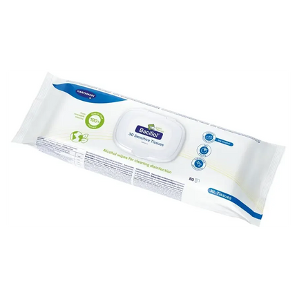 Bacillol 30 Sensitive Tissue green XL 80 Tücher | Desinfektionstücher - Inkontinenz-markt.de