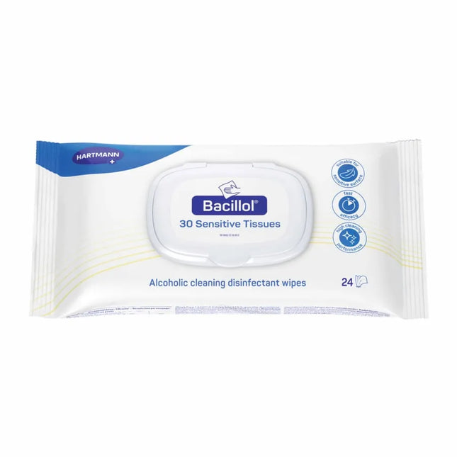 Bacillol 30 Sensitive Tissue 24 Tücher | Desinfektionstücher - Inkontinenz-markt.de
