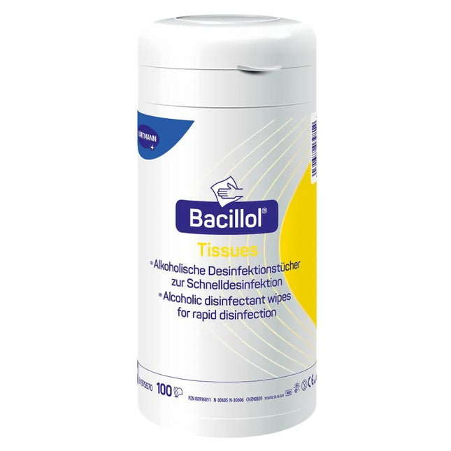 Bacillol Tissues Spenderdose | 100 Desinfektionstücher - Inkontinenz-markt.de