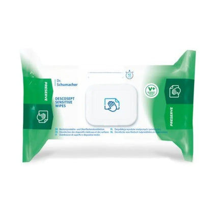 Dr. Schumacher DESCOSEPT Sensitive Wipes | 60 Desinfektionstücher - Inkontinenz-markt.de