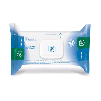 Dr. Schumacher CLEANISEPT® WIPES MAXI Desinfektionstücher 100 Stück - Inkontinenz-markt.de