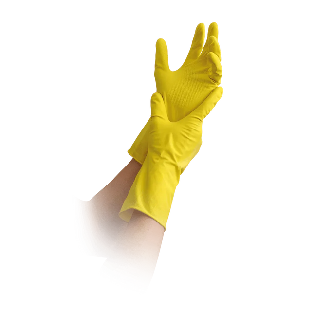 MaiMed easy touch Latex Haushaltshandschuh 1 Paar Gelb - Inkontinenz-markt.de