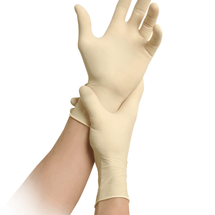 MaiMed sensitiv PF Latexhandschuhe 100 Stück Beige - Inkontinenz-markt.de