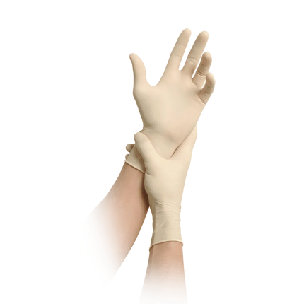 MaiMed Grip PF Latexhandschuhe beige 100 Stück - Inkontinenz-markt.de