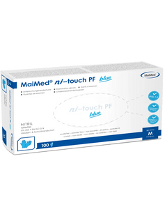 MaiMed ni-touch PF Nitrilhandschuhe Blau 100 Stück - Inkontinenz-markt.de