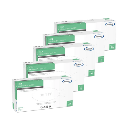 MaiMed Latexhandschuhe soft PF 100 Stück beige - Inkontinenz-markt.de
