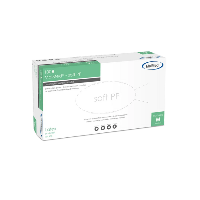 MaiMed Latexhandschuhe soft PF 100 Stück beige - Inkontinenz-markt.de