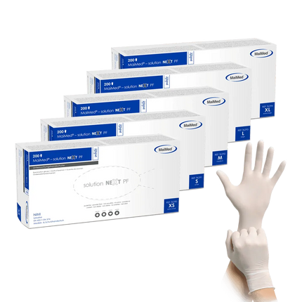 MaiMed Solution NEXT PF weiß 200 Stück Nitrilhandschuhe - Inkontinenz-markt.de