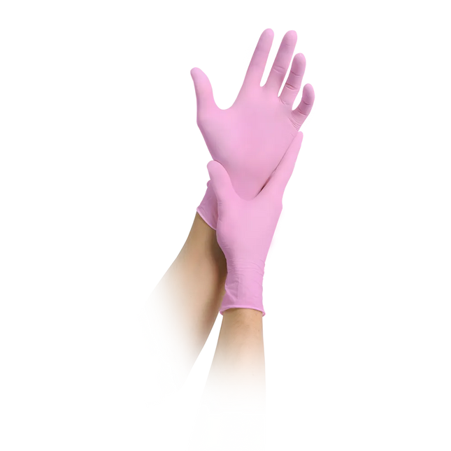 Nitrilhandschuhe Pink | MaiMed Solution 100 Pink Handschuhe - Inkontinenz-markt.de