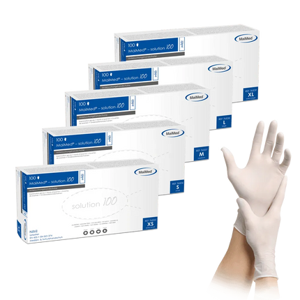 Nitrilhandschuhe Weiß | MaiMed Solution White 100 - Inkontinenz-markt.de