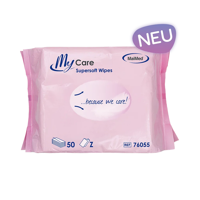 MaiMed Supersoft Wipes trockene Wisch- und Pflegetücher 50 Stück - Inkontinenz-markt.de