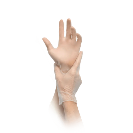 MaiMed Vinyl Vinylhandschuhe Einweghandschuhe transparent - Inkontinenz-markt.de