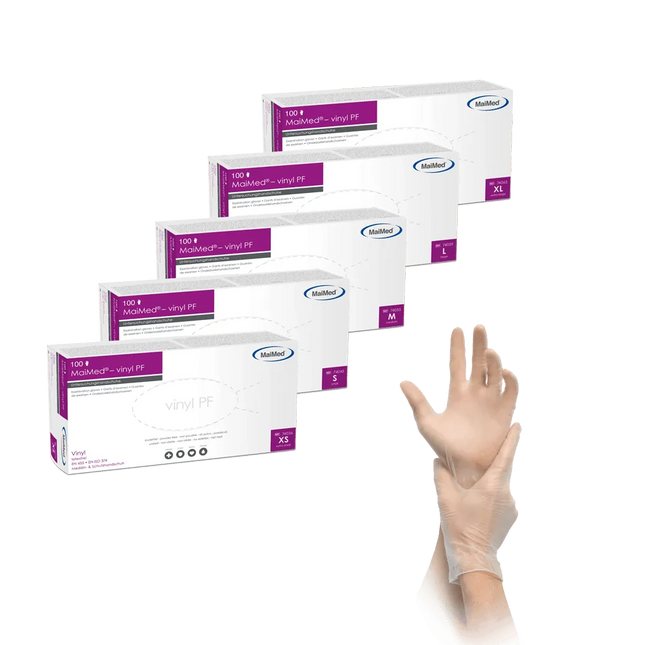 MaiMed Vinyl PF Vinylhandschuhe puderfrei 100 Stück - Inkontinenz-markt.de