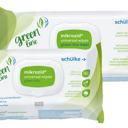 Mikrozid Universal Green Line Wipes 114 | Schülke Desinfektionstücher - Inkontinenz-markt.de