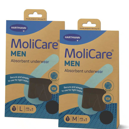 MoliCare® MEN Absorbent underwear + 5 X-Change Pads | 5 Waschbare Inkontinenzhose für Männer - Inkontinenz-markt.de