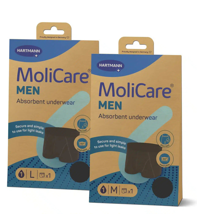 MoliCare® MEN Absorbent underwear + 5 X-Change Pads | 5 Waschbare Inkontinenzhose für Männer - Inkontinenz-markt.de