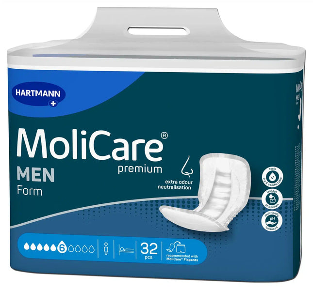 MoliCare® Premium Form MEN 6 Tropfen | Inkontinenzvorlagen Hartmann - Inkontinenz-markt.de