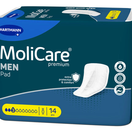 MoliCare® premium MEN Pad 3 Tropfen | Inkontinenzeinlagen Hartmann - Inkontinenz-markt.de