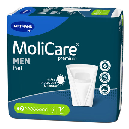 MoliCare® premium MEN Pad 2 Tropfen 14,7 x 11,5 cm | Inkontinenzeinlagen Hartmann - Inkontinenz-markt.de