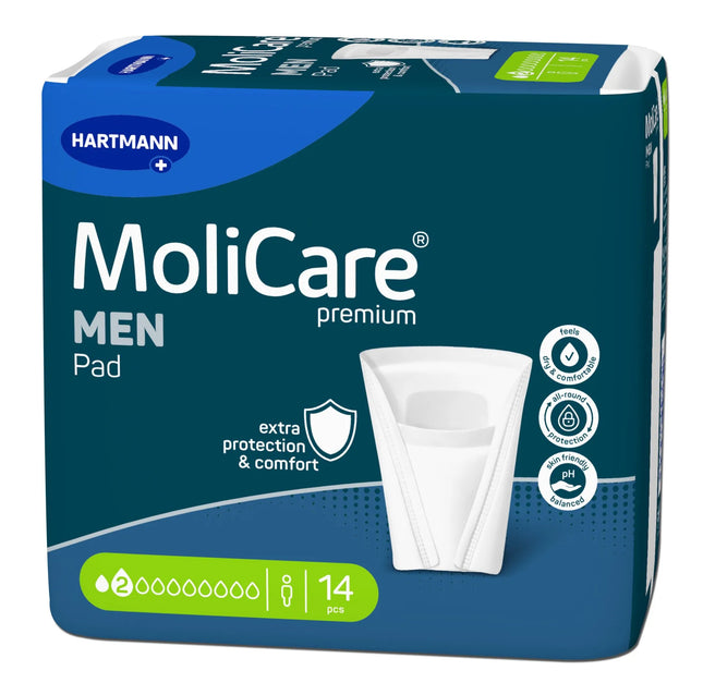MoliCare® premium MEN Pad 2 Tropfen 14,7 x 11,5 cm | Inkontinenzeinlagen Hartmann - Inkontinenz-markt.de