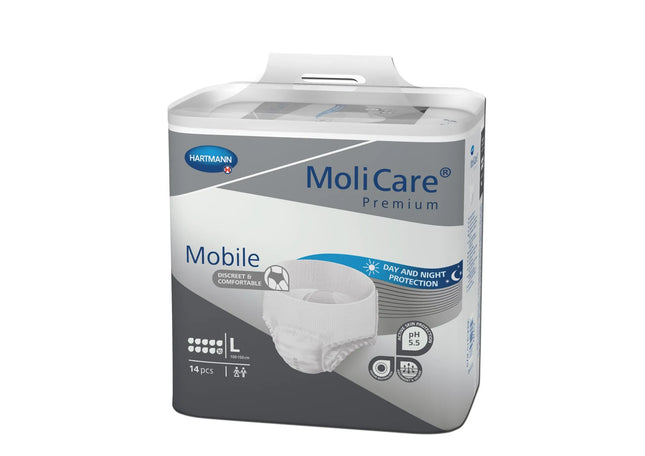 MoliCare® Premium Mobile 10 Tropfen XL Bauch/Hüftumfang 130-170cm | Inkontinenz Pants Hartmann - Inkontinenz-markt.de