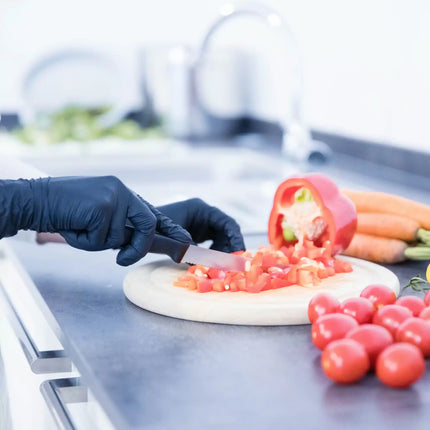 Nitrilhandschuhe schwarz 100 Stück | NITRAS BLACK WAVE 8320 - Inkontinenz-markt.de