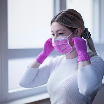 Nitrilhandschuhe pink 100 Stück | NITRAS CANDY WAVE 8327 - Inkontinenz-markt.de