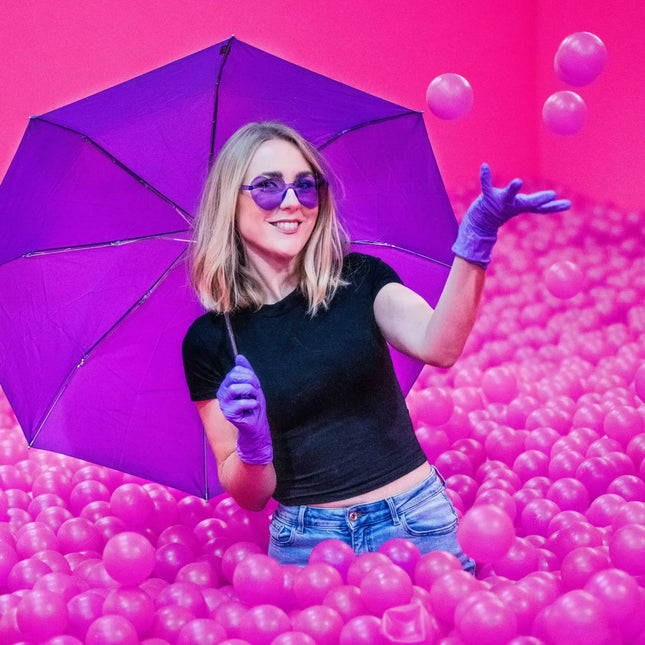 Nitrilhandschuhe lila lang 100 Stück | NITRAS PROTECT 300 8305 - Inkontinenz-markt.de