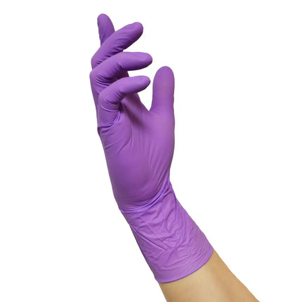 Nitrilhandschuhe lila lang 100 Stück | NITRAS PROTECT 300 8305 - Inkontinenz-markt.de