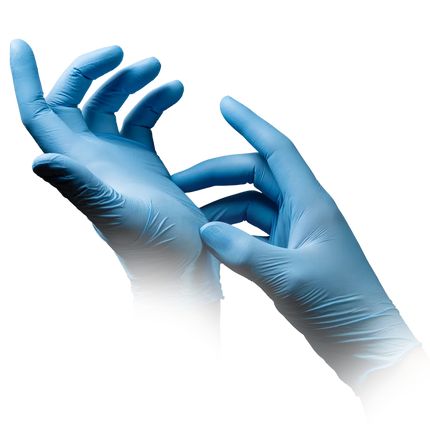 Nitrilhandschuhe blau 100 Stück | AMPri Puracomfort blue Nitrilhandschuhe - Inkontinenz-markt.de