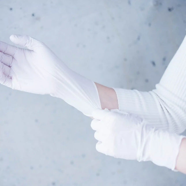 Nitrilhandschuhe weiß 100 Stück | NITRAS WHITE WAVE 8310 - Inkontinenz-markt.de