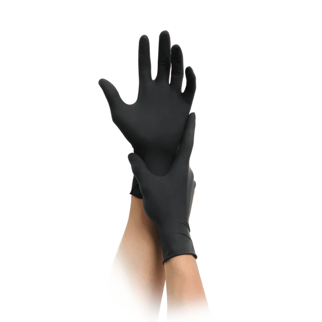 Nitrilhandschuhe Schwarz 200 | MaiMed Solution next PF Black - Inkontinenz-markt.de