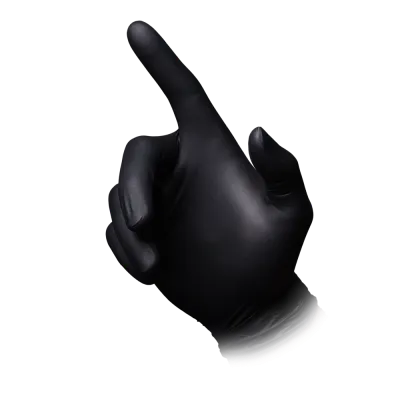 Nitrilhandschuhe schwarz 100 Stück | AMPri Puracomfort Black Nitrilhandschuhe - Inkontinenz-markt.de