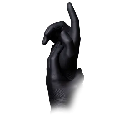 Nitrilhandschuhe schwarz 100 Stück | AMPri Puracomfort Black Nitrilhandschuhe - Inkontinenz-markt.de