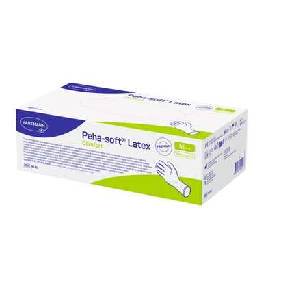 Peha-soft Latex Protect | Latexhandschuhe 100 Stück | Hartmann - Inkontinenz-markt.de