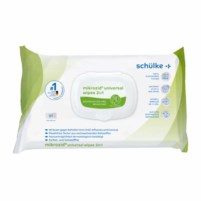 Mikrozid universal wipes 2in1 57 Tücher | Schülke Desinfektionstücher - Inkontinenz-markt.de