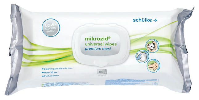 Mikrozid Universal Premium Wipes Maxi 80 | Schülke Desinfektionstücher - Inkontinenz-markt.de