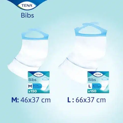 TENA Bibs 37x66cm Large | Lätzchen | 150 Stück - Inkontinenz-markt.de