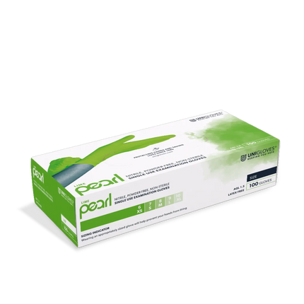 Unigloves LIME PEARL® Nitrilhandschuhe limette - Inkontinenz-markt.de