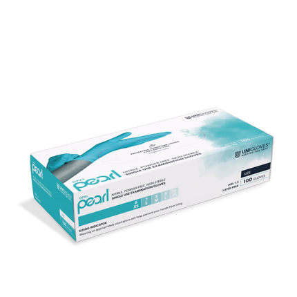 Unigloves OPAL PEARL® Nitrilhandschuhe türkis - Inkontinenz-markt.de