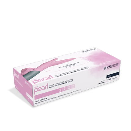 Unigloves PINK PEARL® pinke Nitrilhandschuhe - Inkontinenz-markt.de