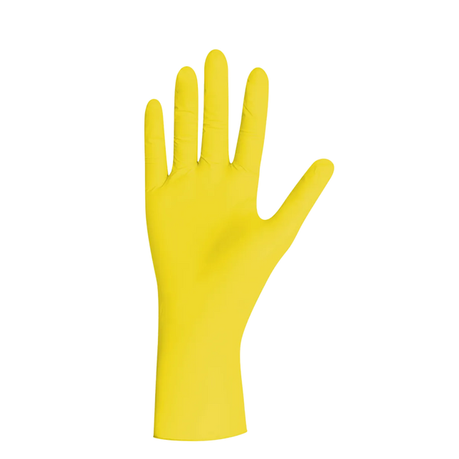 Unigloves YELLOW PEARL® gelbe Nitrilhandschuhe - Inkontinenz-markt.de