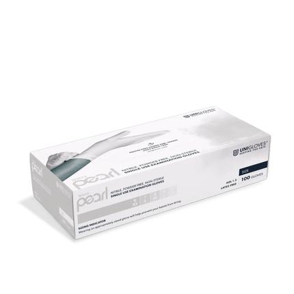 Unigloves WHITE PEARL® weiße Nitrilhandschuhe - Inkontinenz-markt.de